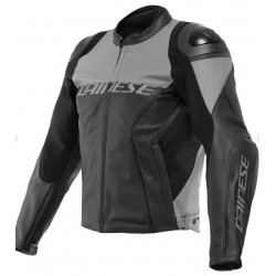 Dainese Μπουφάν Δερμάτινο Racning 4 Μαύρο/Γκρι Μπουφάν Δερμάτινα